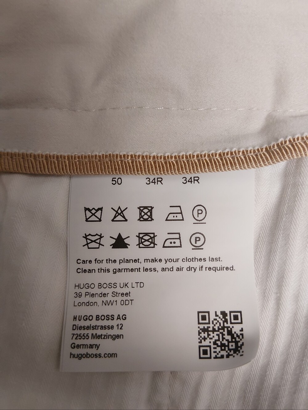 Boss Men's Light Beige Slim Chinos - Picture 7 of 8